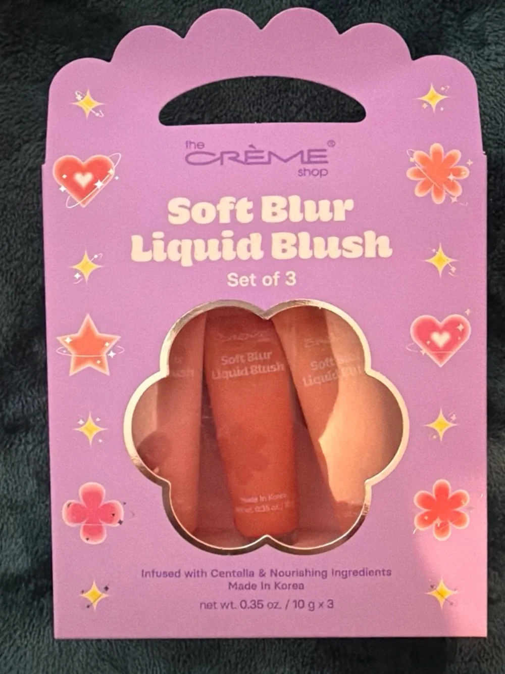 the Crème Shop Soft Blur Liquid Blush - Pink/Peach Set of 3